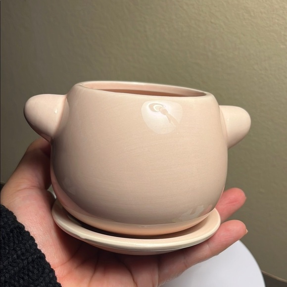 Ceramic Pig Planter Adorable 4”x4” NWT - Picture 4 of 5